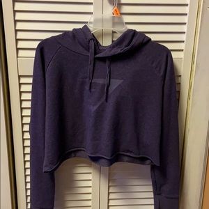 Purple gymshark cropped hoodie